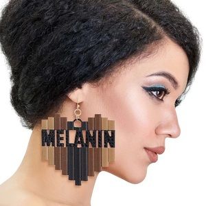 Melanin Heart Earrings